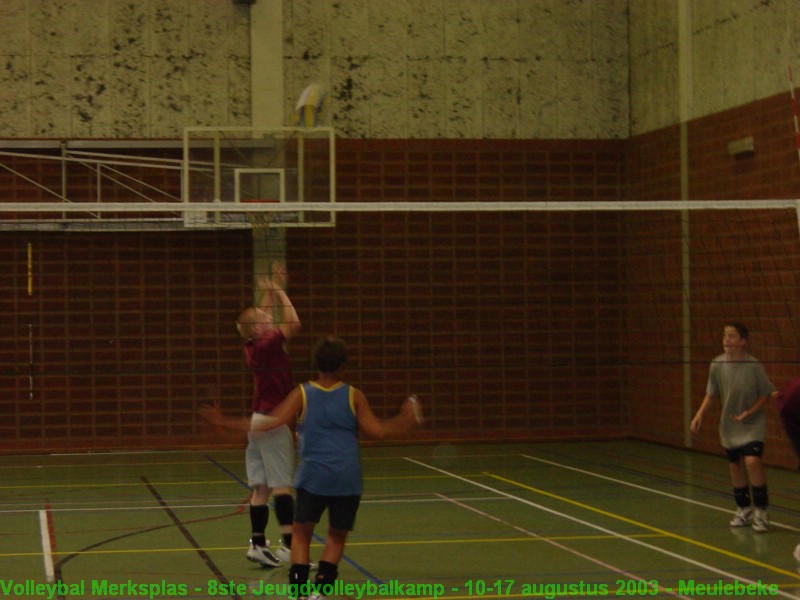 De jongens C tijdens hun training.