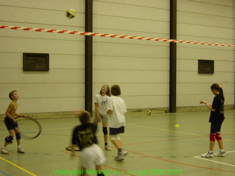 Training op vrijdagavond: groep 3 bij Dominique.