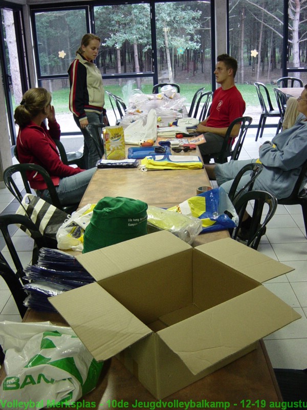 Voorbereiding van het ontmoetingsspel op vrijdag namiddag.