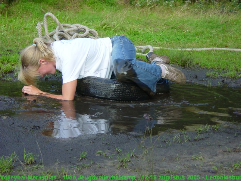 Dat begint al goed, een plas water.