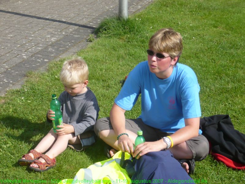 Niels en Ellen na een training.