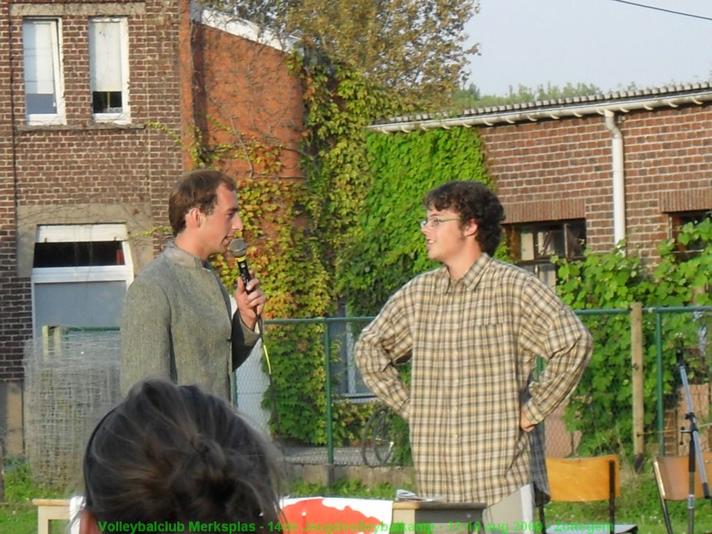 Dave en Wouter verzorgden de presentatie van de laatste avond.