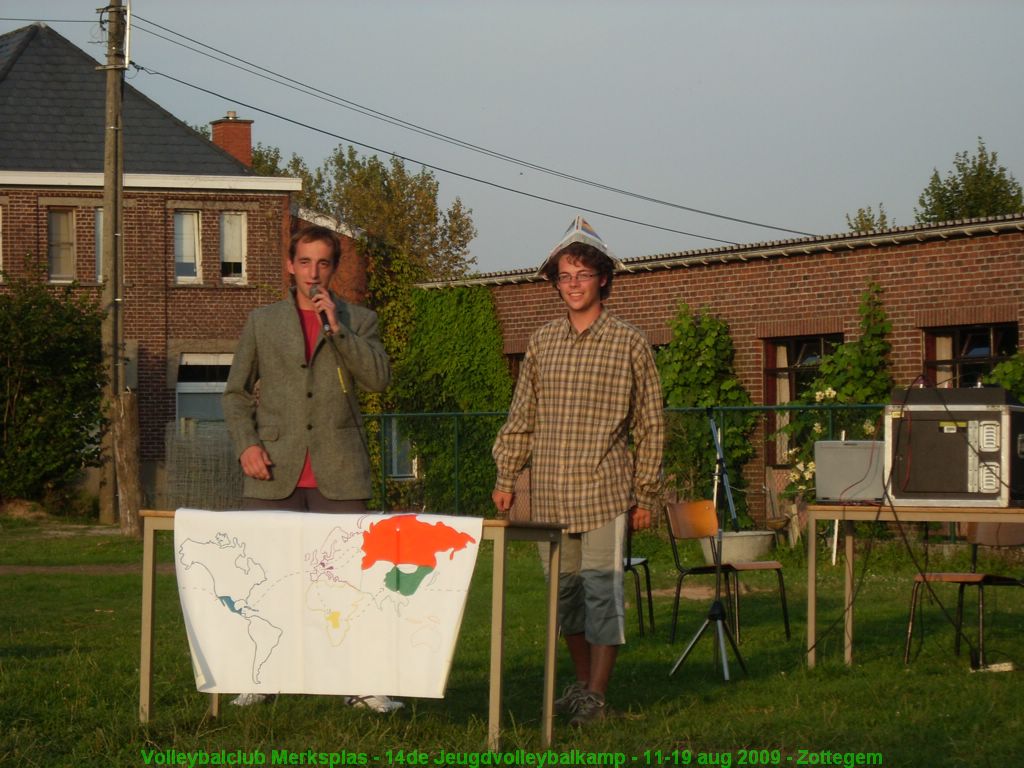 De presentators van de laatste avond.