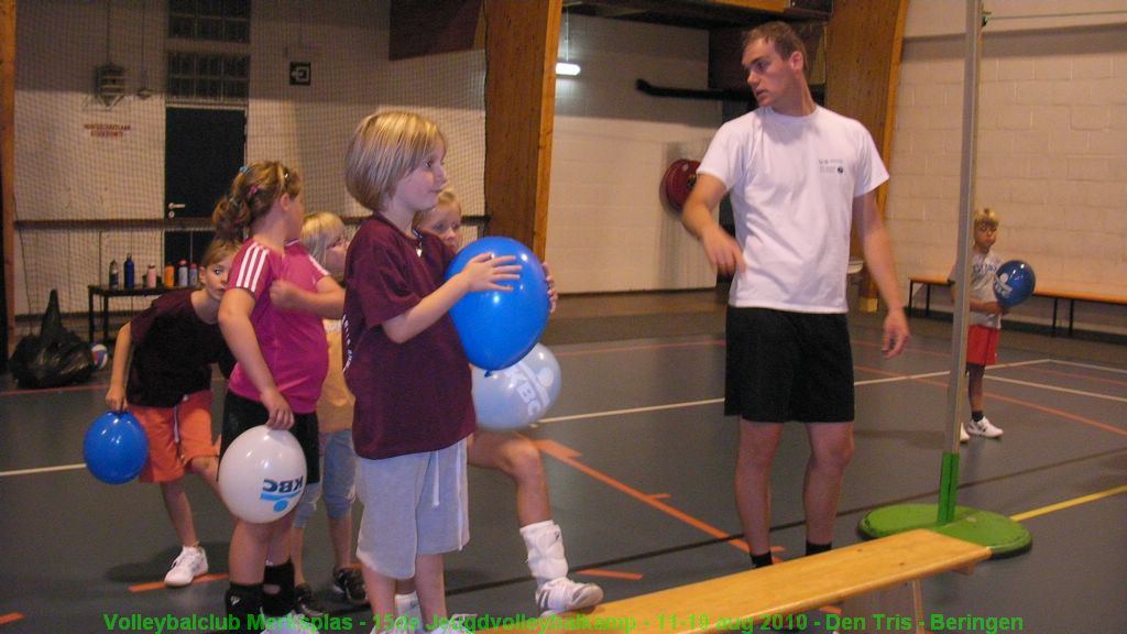 De jongste groep in actie.