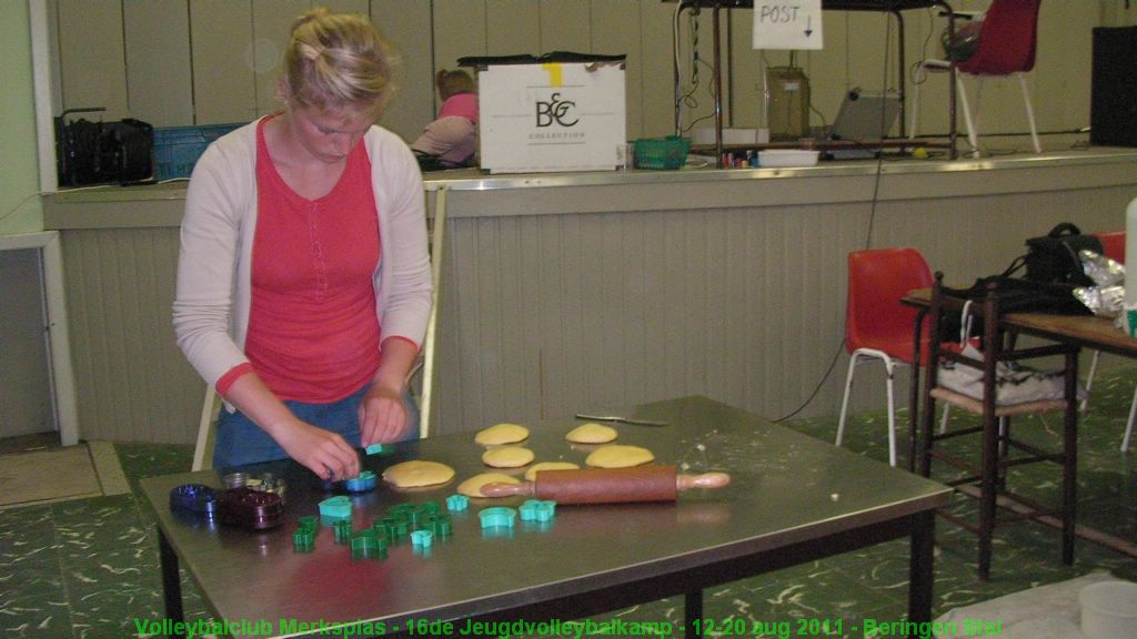 Daarna koekjes maken.