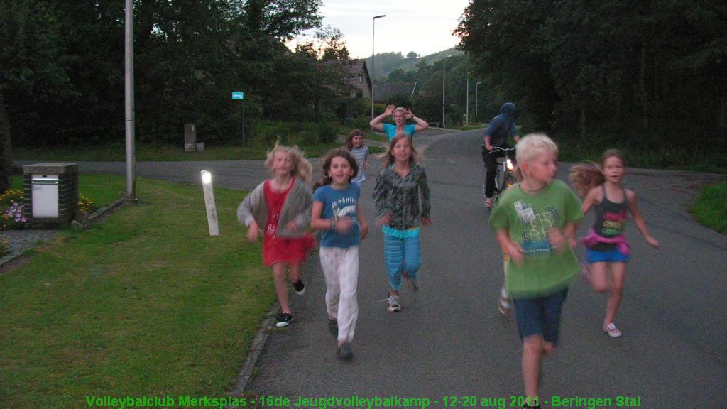 Nog een avond jogging voor het slapengaan.