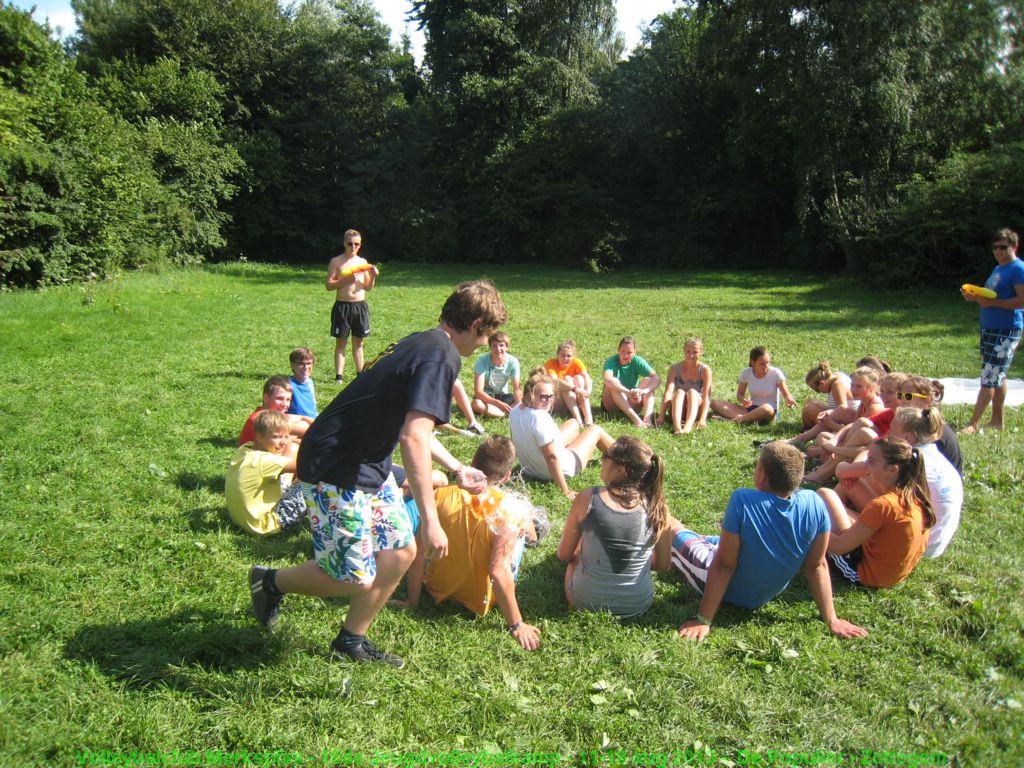 'water legen' in plaats van 'zakdoek leggen'.