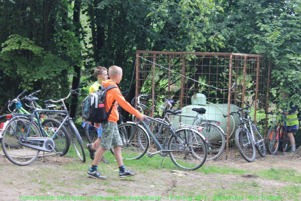 Net terug van de training.